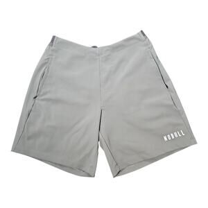 NoBull Mens Shorts Medium Gray Performance Athletic Training Workout Gym